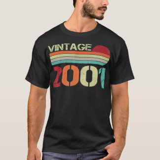 T-shirt Vintage 2001 Amusant 21 ans Hommes et Femmes 21ème
