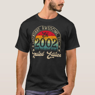 T-shirt Vintage 2002 2002 20e anniversaire 20 ans