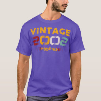 T-shirt Vintage 2002 Pièces d'origine Famille Cadeau d'ann