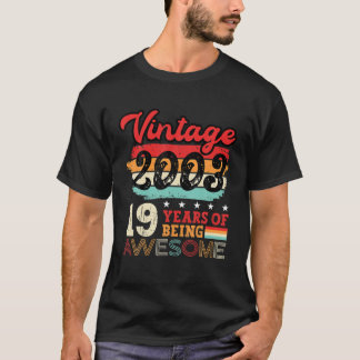 T-shirt Vintage 2003 19E Anniversaire Légende Anniversaire