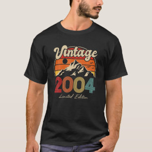 T-shirt Vintage 2004 Limited Edition Sunset Retro 18Th Bir