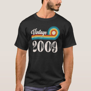 T-shirt Vintage 2009 13ème anniversaire 13 ans Anniversair