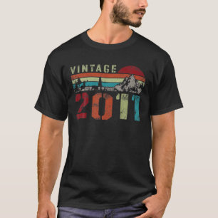 T-shirt Vintage 2011 11 Ans 11E Anniversaire Tee Limite