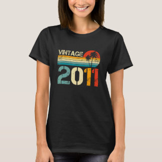 T-shirt Vintage 2011 11e anniversaire Cadeaux Garçons Fill
