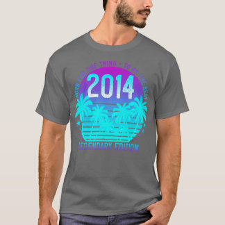 T-shirt Vintage 2014 Anniversaire 7ème Palme de coucher de