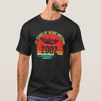 T-shirt Vintage 20 Ans Légendaire Awesome Anniversaire 20