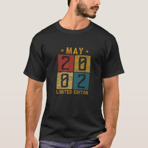 T-shirt Vintage 20th Birthday May 2002 Born 2002