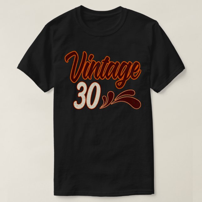 T-shirt Vintage 30 Anniversaire (Design devant)
