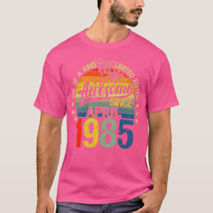 T-shirt Vintage 37 Ans Avril 1985 Décorations 37ème B