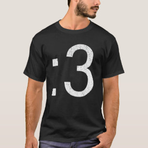 T-shirt Vintage 3 Tête de Chat Inversée
