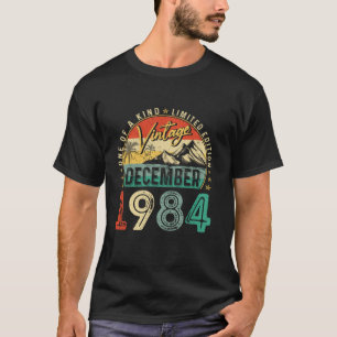 T-shirt Vintage 40 Ans Cadeau Drôle Décembre 1984 Annivers