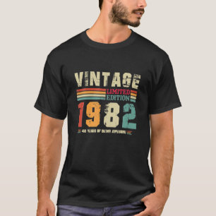 T-shirt Vintage 40 Ans Rétro Anniversaire Magnifique Depui