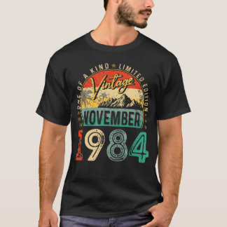 T-shirt Vintage 40E Cadeau Anniversaire Vintage Novembre 1