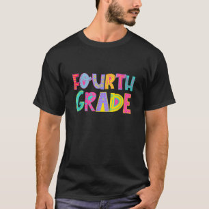 T-shirt Vintage 4e année Retour à l'école 4e année pluie