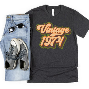 T-shirt vintage 50e anniversaire Rétro 1974