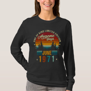 T-shirt Vintage 51ème anniversaire stupéfiant depuis juin