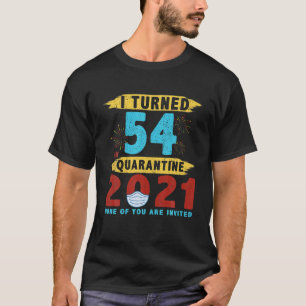 T-shirt Vintage 54E Anniversaire J'Ai Atteint 54 Ans En Qu
