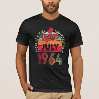 T-shirt Vintage 58ème anniversaire stupéfiant depuis juill