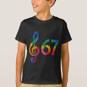 T-shirt Vintage 67 Musique Meme Argot Six Sept Professeur