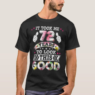 T-shirt Vintage 72 Soixante-douze ans Joyeux 72e anniversa