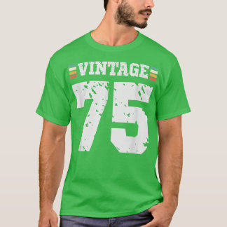 T-shirt Vintage 75 ans Joyeux 75e anniversaire Sports amus