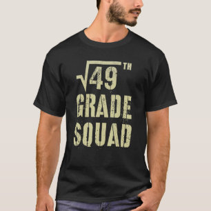 T-shirt Vintage 7e grade Escouade Carré racine 49 Vibes Bo