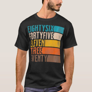T-shirt Vintage 864511320 EightySi FortyFive Eleven Three