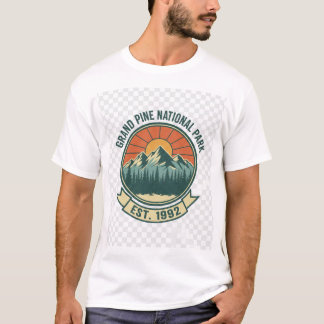T-shirt Vintage 90s Mountain Adventure National ParT-Shirt