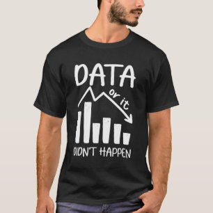 T-shirt Vintage Aba Therapist Analyst données ou il n'a pa