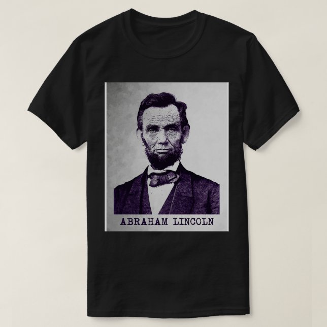 T-shirt Vintage Abraham Lincoln 2 (Design devant)