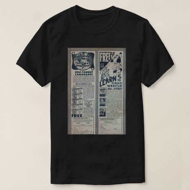 T-shirt Vintage Ad vieux comics esthétique (Design devant)