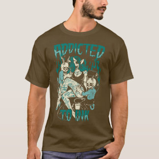 T-shirt Vintage Addicité À L'Encre Tatouages Éffrayants