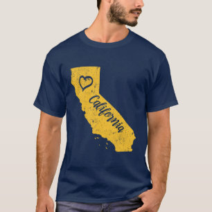 T-shirt vintage affligé par amour d'état de la