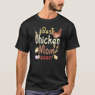 T-shirt Vintage Agritourisme aquarelle Meilleur poulet Mam