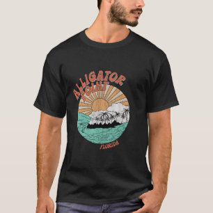 T-shirt Vintage Alligator Point Floride Palmiers FL Retr