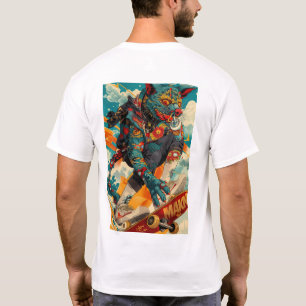 T-shirt vintage américain de conception de tatouag