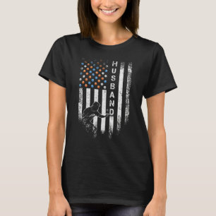 T-shirt Vintage American Flag Proud Ping Pong Husband Tabl