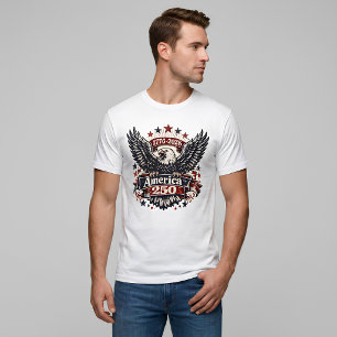 T-shirt Vintage Amérique 250 Aigle royal 1776-2026 Patriot