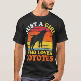 T-shirt Vintage Amoureux des animaux Coyote Juste Une Fill