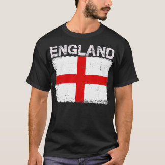 T-shirt Vintage Angleterre Drapeau Anglais Fierté Vêtement