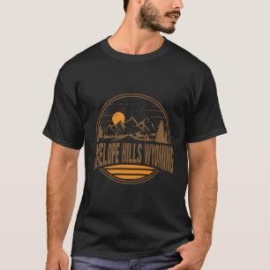 T-shirt Vintage Antelope Hills Wyoming Mountain Randonnée 