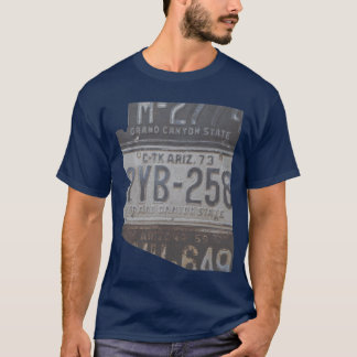 T-shirt Vintage Arizona License Plates
