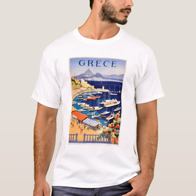 T-shirt Vintage Athènes Grèce Voyage (Devant)