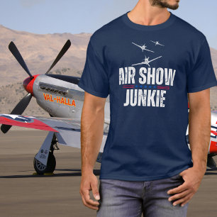 T-shirt Vintage Avion Fou de Spectacle Aérien Aviation de