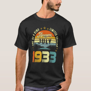 T-shirt Vintage {B]e anniversaire stupéfiant depuis juille