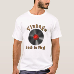 T-shirt Vintage - Back to Vinyl, the record is back