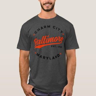 T-shirt Vintage Baltimore Charme Ville Maryland USA 1