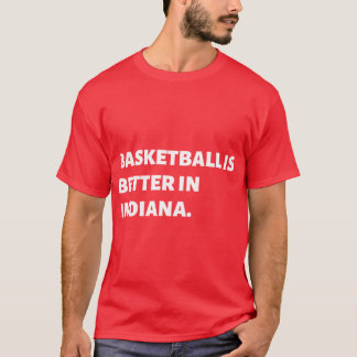 T-shirt Vintage Basketball est meilleur dans Indiana White