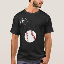 T-Shirt Vintage Batteur de Baseball avec Grand 