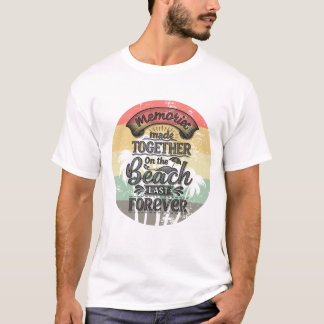 T-shirt Vintage Beach Memories Quote Graphic Design